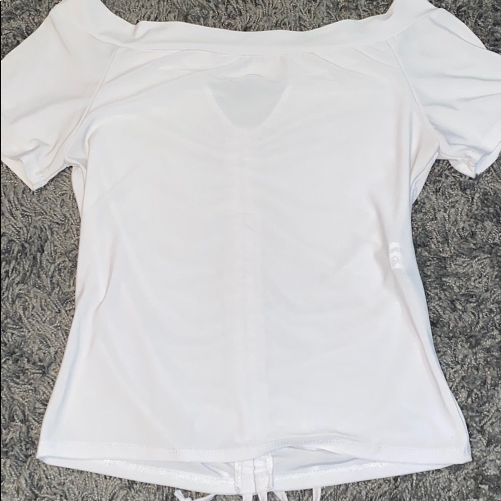 white off the shoulder blouse - Picture 2 of 2